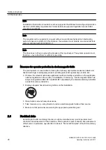 Предварительный просмотр 28 страницы Siemens SINAMICS GM150 Operating And Installation Instructions