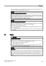 Предварительный просмотр 209 страницы Siemens SINAMICS GM150 Operating And Installation Instructions