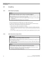 Preview for 76 page of Siemens SINAMICS MV 9LD4110-7EX70-1AA0 Operating Instructions Manual