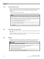 Preview for 122 page of Siemens SINAMICS MV 9LD4110-7EX70-1AA0 Operating Instructions Manual