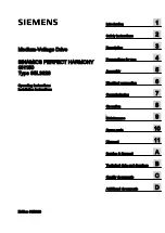 Preview for 3 page of Siemens SINAMICS PERFECT HARMONY GH150 6SL3826 Operating Instructions Manual