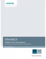 Preview for 1 page of Siemens SINAMICS S120 Operating Manual