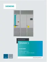 Siemens SINAMICS S150 NEMA Operating Instructions Manual предпросмотр