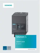 Siemens SINAMICS Series Operating Instructions Manual preview