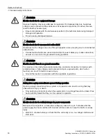 Предварительный просмотр 20 страницы Siemens SINAMICS Series Operating Instructions Manual