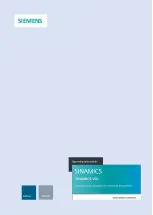Siemens SINAMICS V50 Operating Instructions Manual preview