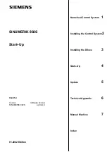 Preview for 3 page of Siemens SINUMERIK 802S Start-Up