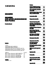 Preview for 1 page of Siemens SINUMERIK 840D sl Function Manual