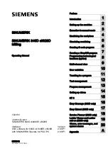 Siemens SINUMERIK 840D Operating Manual preview