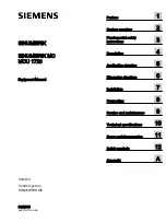 Siemens SINUMERIK MCU1720 Equipment Manual предпросмотр