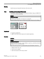 Предварительный просмотр 93 страницы Siemens SINUMERIK MCU1720 Equipment Manual