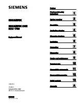 Предварительный просмотр 1 страницы Siemens SINUMERIK ONE NCU 1760 Equipment Manual