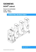 Siemens SION 3AE6113-0 Operating Instructions Manual preview
