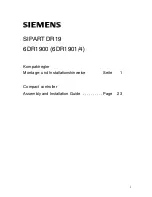 Preview for 3 page of Siemens SIPART DR19 Assembly And Installation Manual