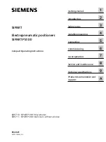 Preview for 1 page of Siemens SIPART PS100 Compact Operating Instructions
