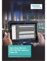 Siemens SIPIX SD100 Operating Manual preview