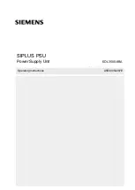 Preview for 1 page of Siemens SIPLUS PSU Operating Instructions Manual