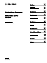 Siemens SIPROCESS GA700 Operating Instructions Manual preview