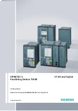 Preview for 1 page of Siemens SIPROTEC 5 7VE85 Manual