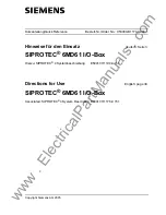 Siemens SIPROTEC 6MD61 Quick Reference Manual preview