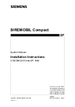 Siemens SIREMOBIL Compact CODONICS EP 1660 System Manual preview