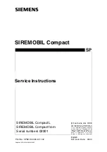 Siemens SIREMOBIL Compact L Service Instructions Manual preview