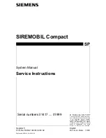Siemens SIREMOBIL Compact Service Instructions Manual preview