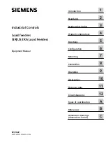 Preview for 1 page of Siemens SIRIUS 3RA Equipment Manual