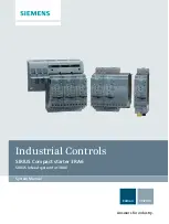 Предварительный просмотр 1 страницы Siemens Sirius 3RA6 System Manual