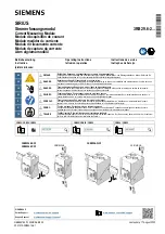 Предварительный просмотр 1 страницы Siemens SIRIUS 3RB29 6-2 Series Operating Instructions