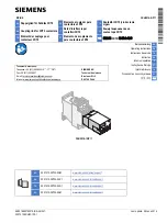 Предварительный просмотр 1 страницы Siemens SIRIUS 3RH2914-1GP11 Series Operating Instructions