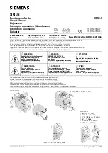 Siemens SIRIUS 3RV1 3 Series Operating Instructions preview