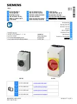 Siemens SIRIUS 3RV1923 Operating Instructions preview