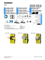 Siemens SIRIUS 3SF5402-1AA03 Operating Instructions Manual preview