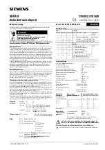 Preview for 1 page of Siemens SIRIUS 3TK2822 Operating Instructions Manual