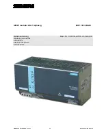 Siemens SITOP 6EP1 337-3BA00 Operating Instructions Manual preview