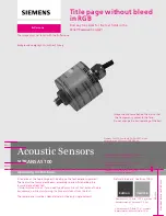 Preview for 1 page of Siemens SITRANS AS100 Operating Instructions Manual