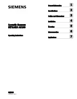 Preview for 3 page of Siemens SITRANS AS100 Operating Instructions Manual