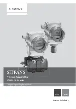 Siemens SITRANS DS III series Compact Operating Instructions предпросмотр