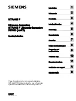 Preview for 3 page of Siemens SITRANS F FST030 Operating Instructions Manual