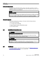 Preview for 14 page of Siemens SITRANS F FUE380 Operating Instructions Manual