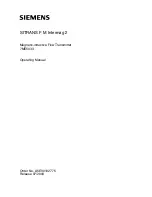 Предварительный просмотр 3 страницы Siemens SITRANS F M Intermag 2 Operating Instructions Manual