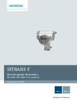 Siemens SITRANS F MAG 6000 EX DE Operating Instructions Manual preview