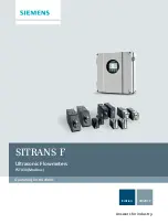 Preview for 1 page of Siemens SITRANS F Series Operating Instructions Manual