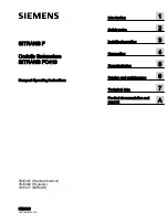 Preview for 1 page of Siemens SITRANS F SITRANS FC410 Operating Instructions Manual