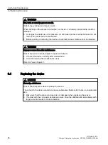 Preview for 38 page of Siemens SITRANS F SITRANS FC410 Operating Instructions Manual