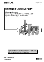 Preview for 1 page of Siemens SITRANS F US SONO 3100 Handbook