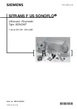 Siemens SITRANS F US SONOFLO Handbook preview