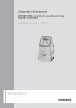 Siemens SITRANS F US SONOKIT Operating Instructions Manual preview