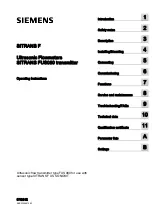 Preview for 3 page of Siemens SITRANS F US SONOKIT Operating Instructions Manual